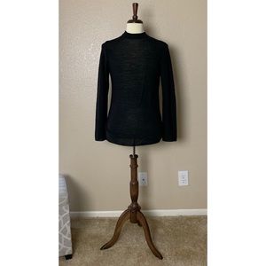 Missoni Neiman Marcus Black knit low turtle neck